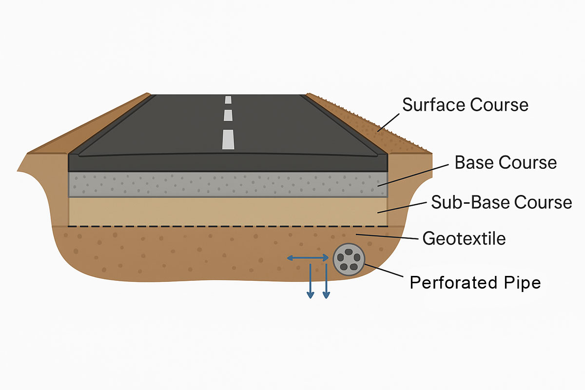 Optimal Base and Sub-Base Layer Thicknesses for Rural vs. Urban Roads